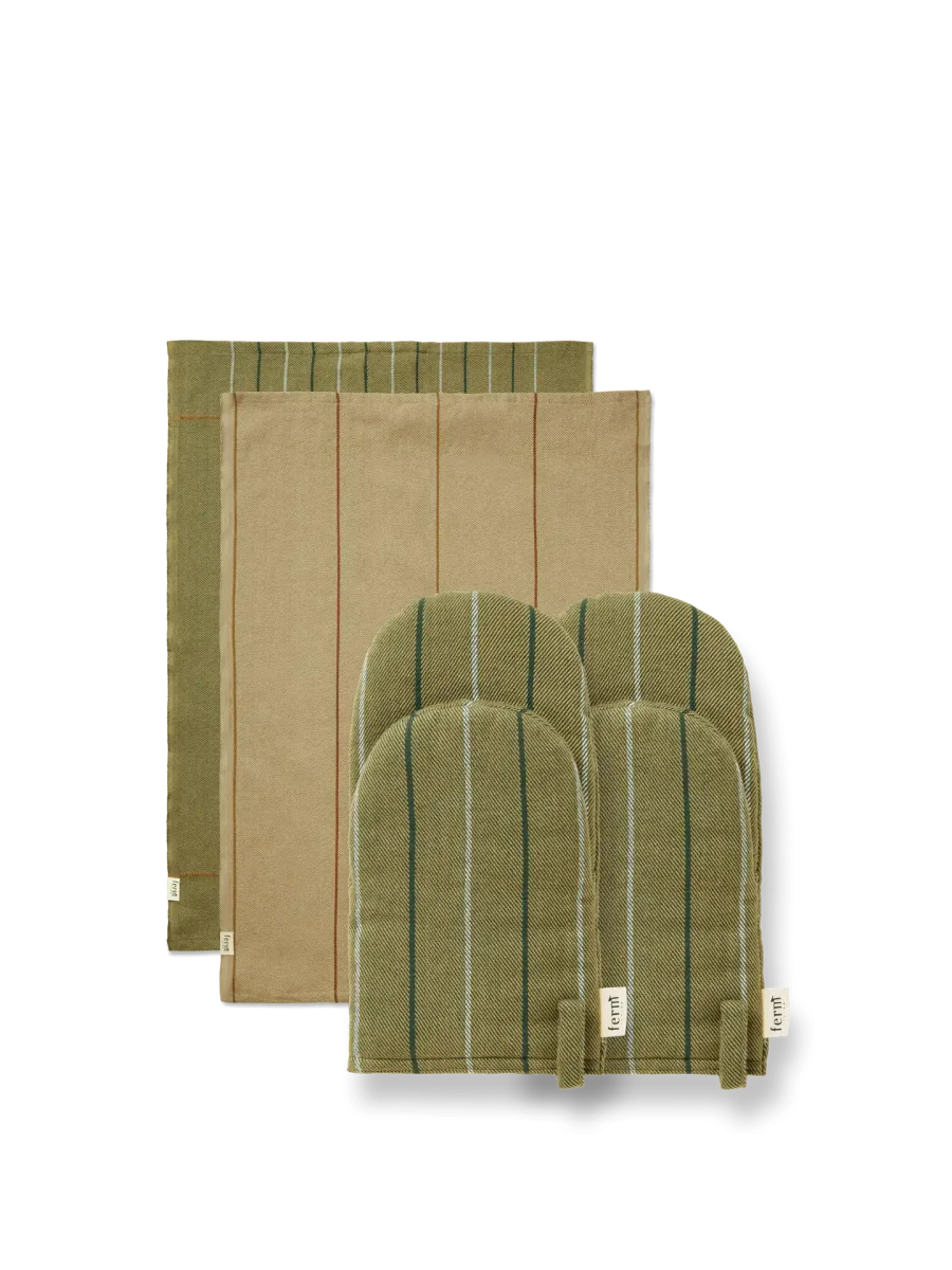 Ito Tea Towel - Set of 2 & Oven Mitt Gift Set - Seaweed – Bild 2