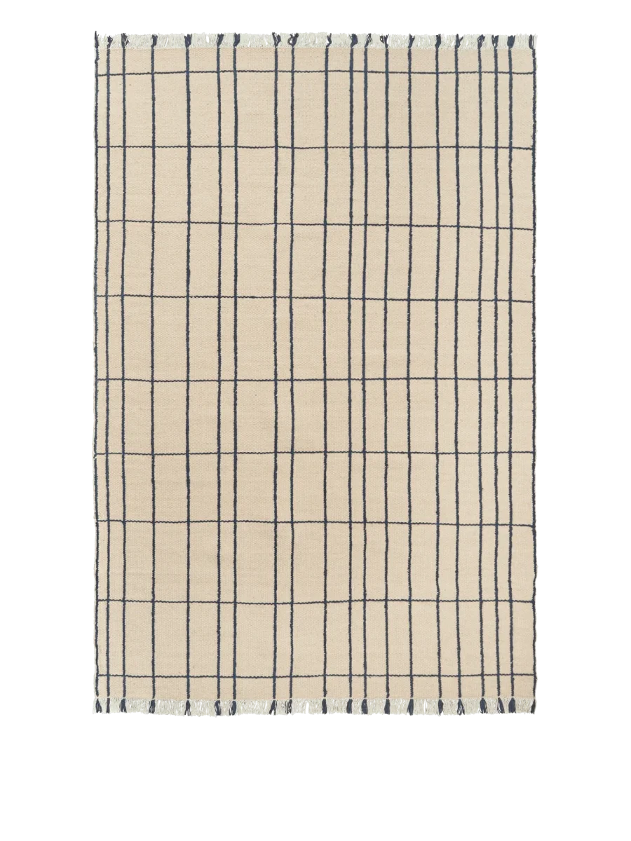 Sen Rug - Parchment/Indigo – Bild 6