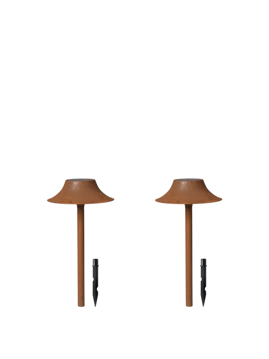 Cortivo Outdoor Solar Light - Set of 2 - Gift Set - Rust