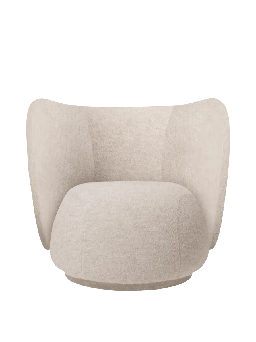 Rico Lounge Chair - Soft Alpaca - Natural