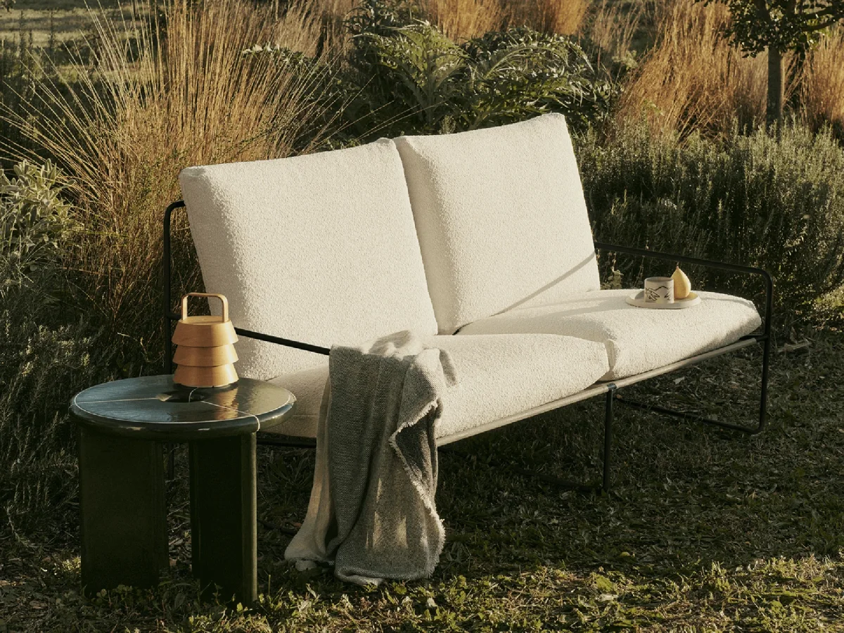 Desert 2-seater - Black - Pure Bouclé - Off-White – Bild 3