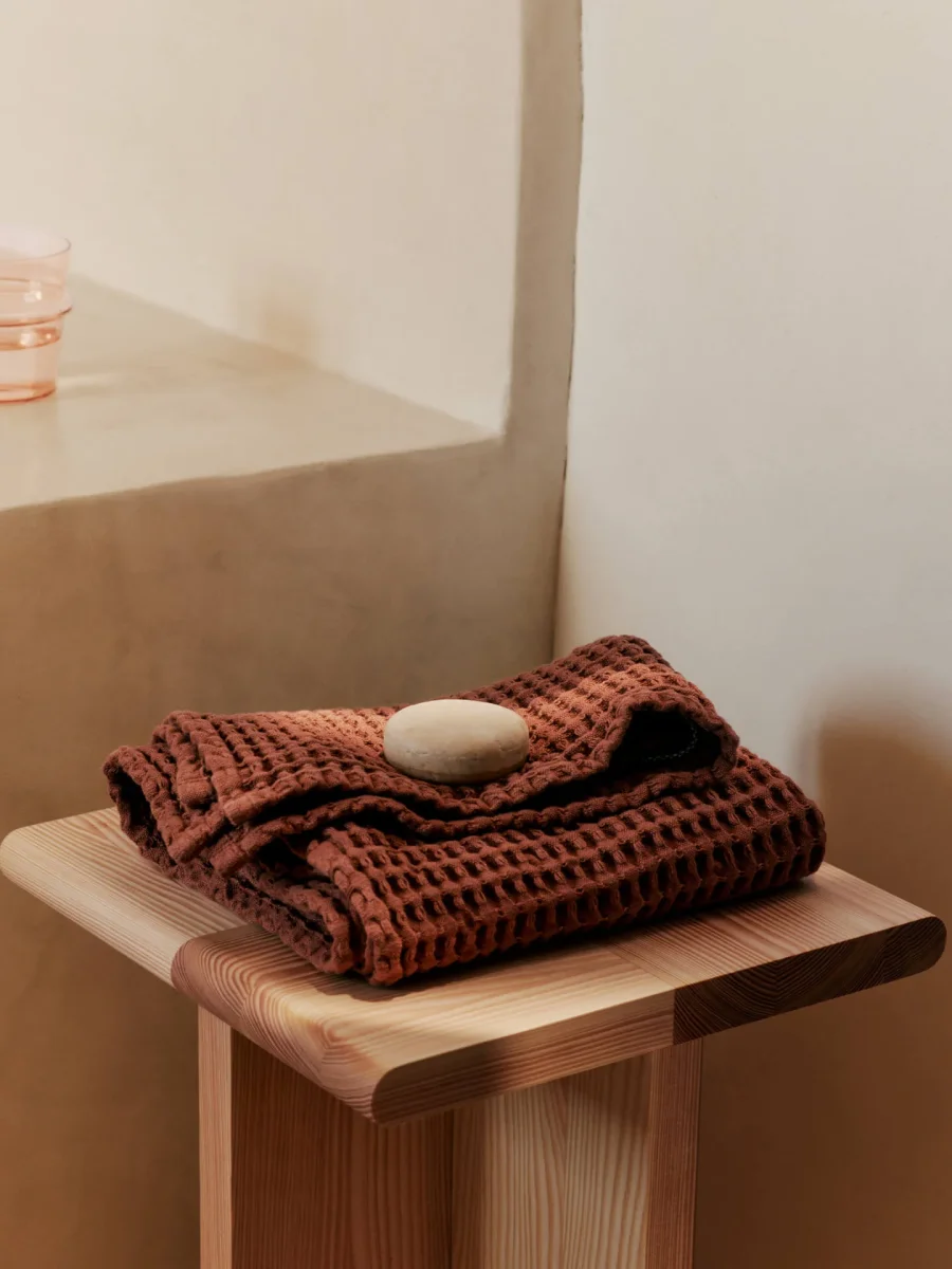 Organic Hand Towel - Brown Clay – Bild 3