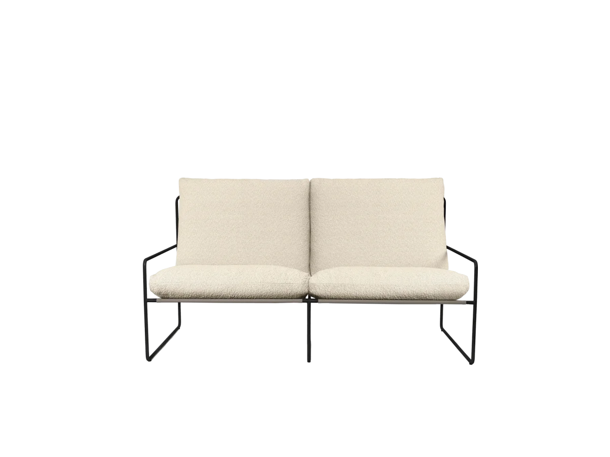 Desert 2-seater - Black - Pure Bouclé - Off-White – Bild 2
